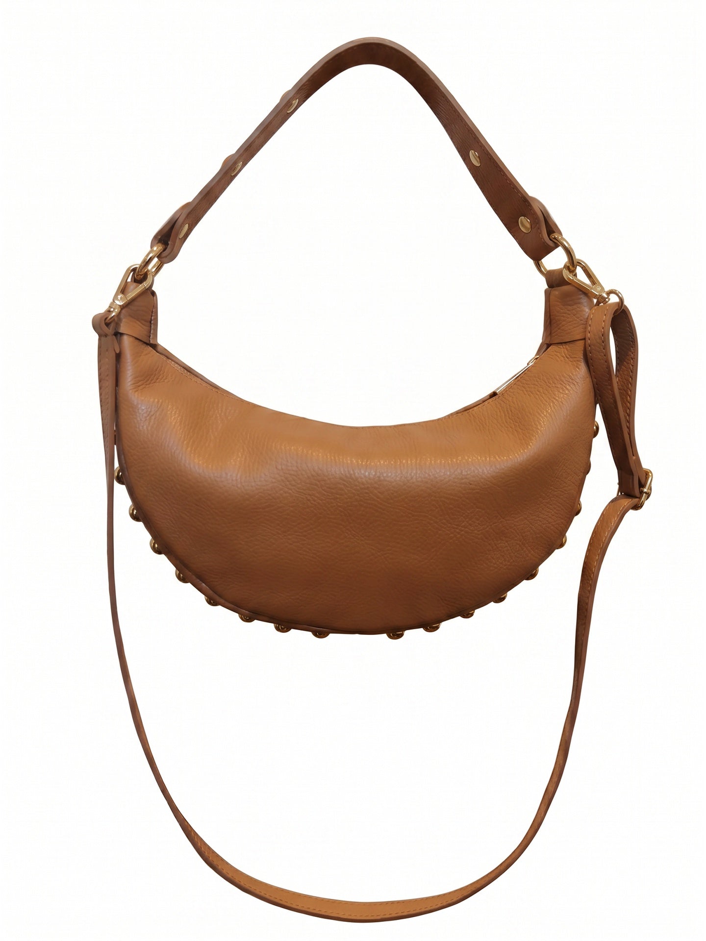 Borsa a Tracolla in Dollaro Leather Cognac