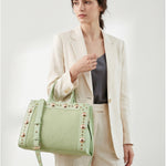 Borsa Shopper in Pelle Vegana Verde
