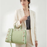 Borsa Shopper in Pelle Vegana Verde
