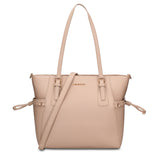 Borsa Shopper in Pelle Vegana Taupe