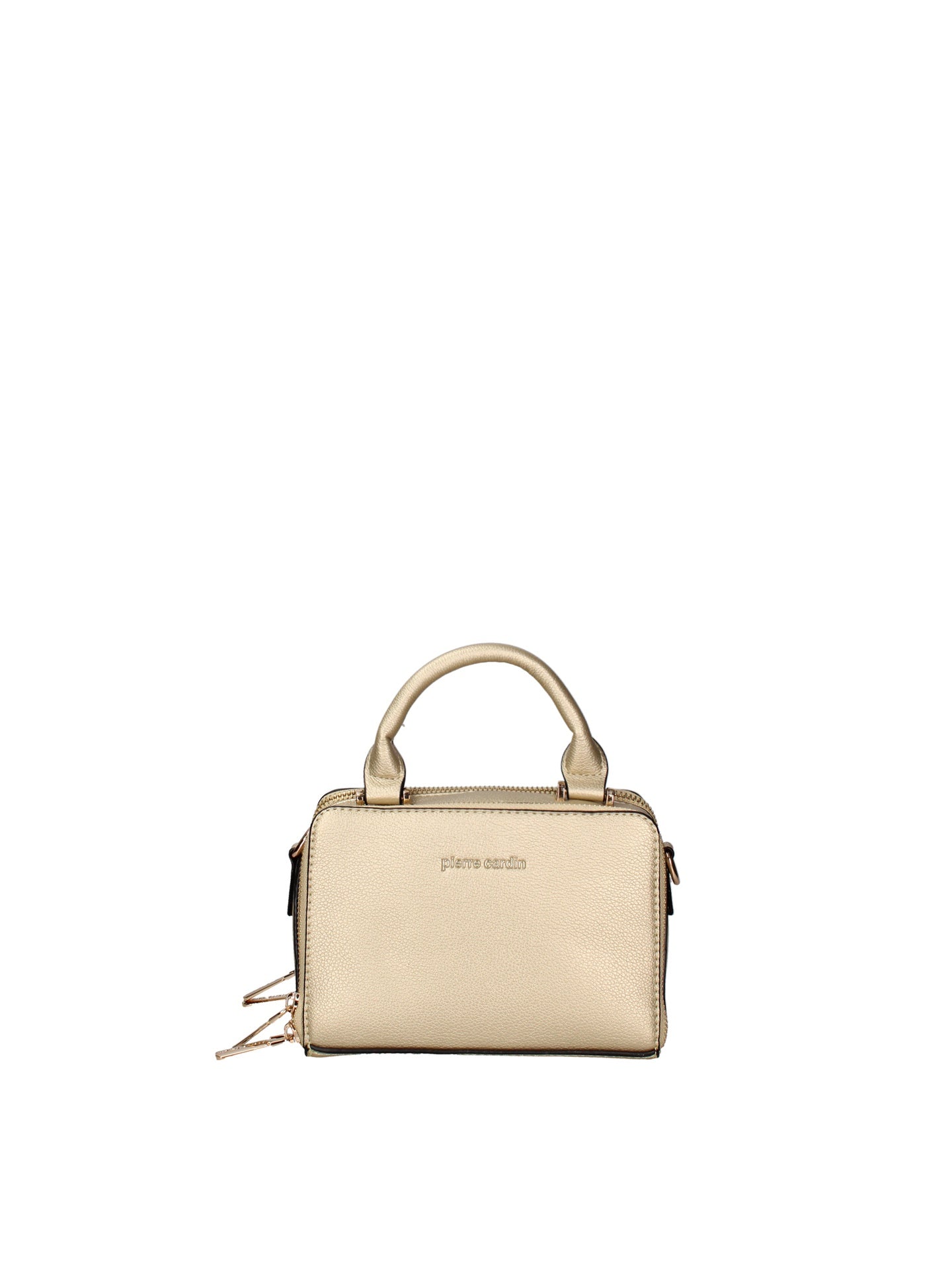Borsa a Mano in Polyester Oro Pierre Cardin