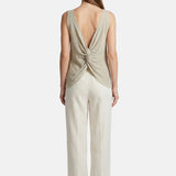 Vestito in Poliestere Beige