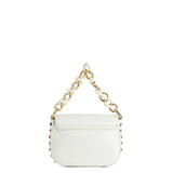 Bolso de hombro de poliéster blanco