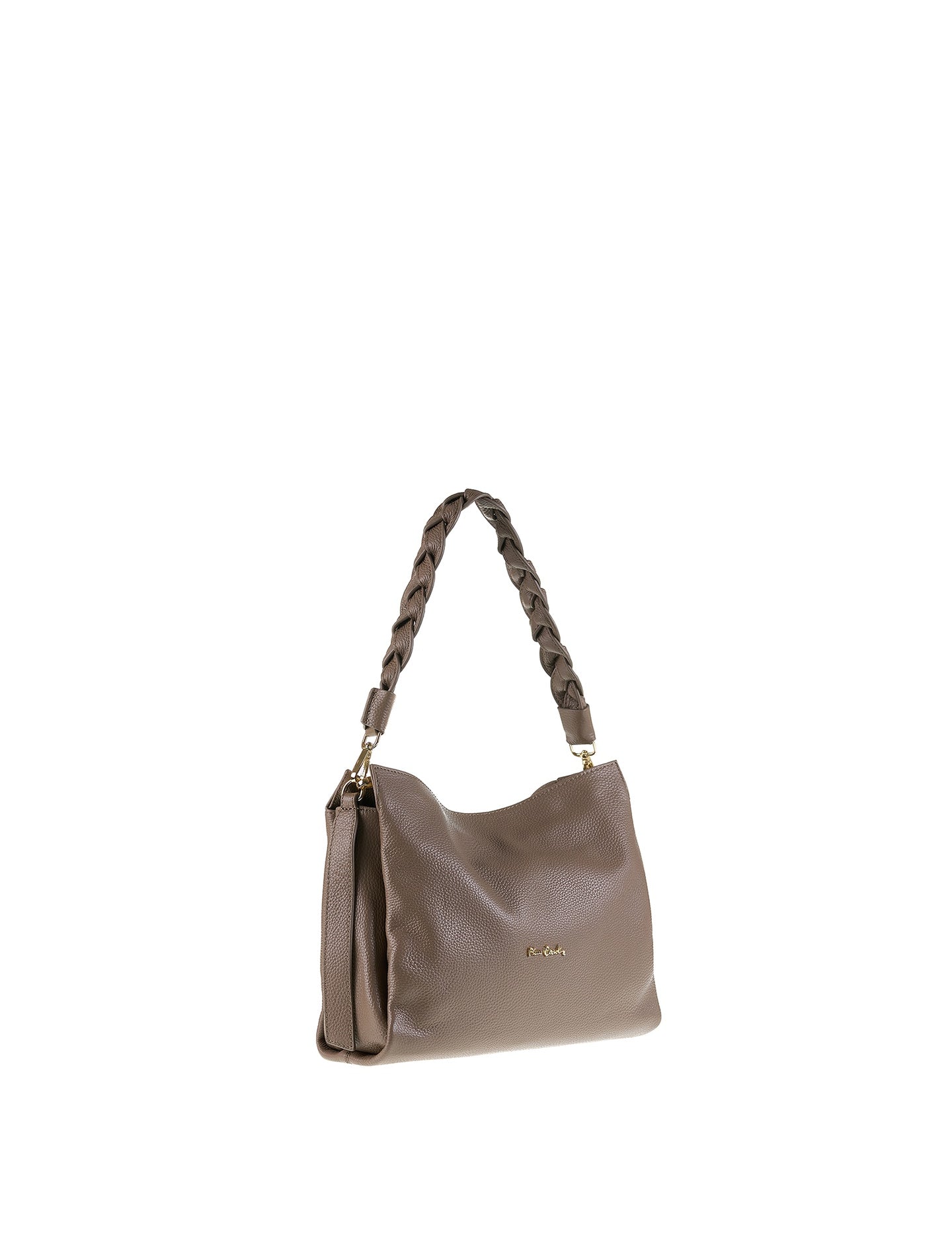 Borsa a Spalla in Vera Pelle Taupe