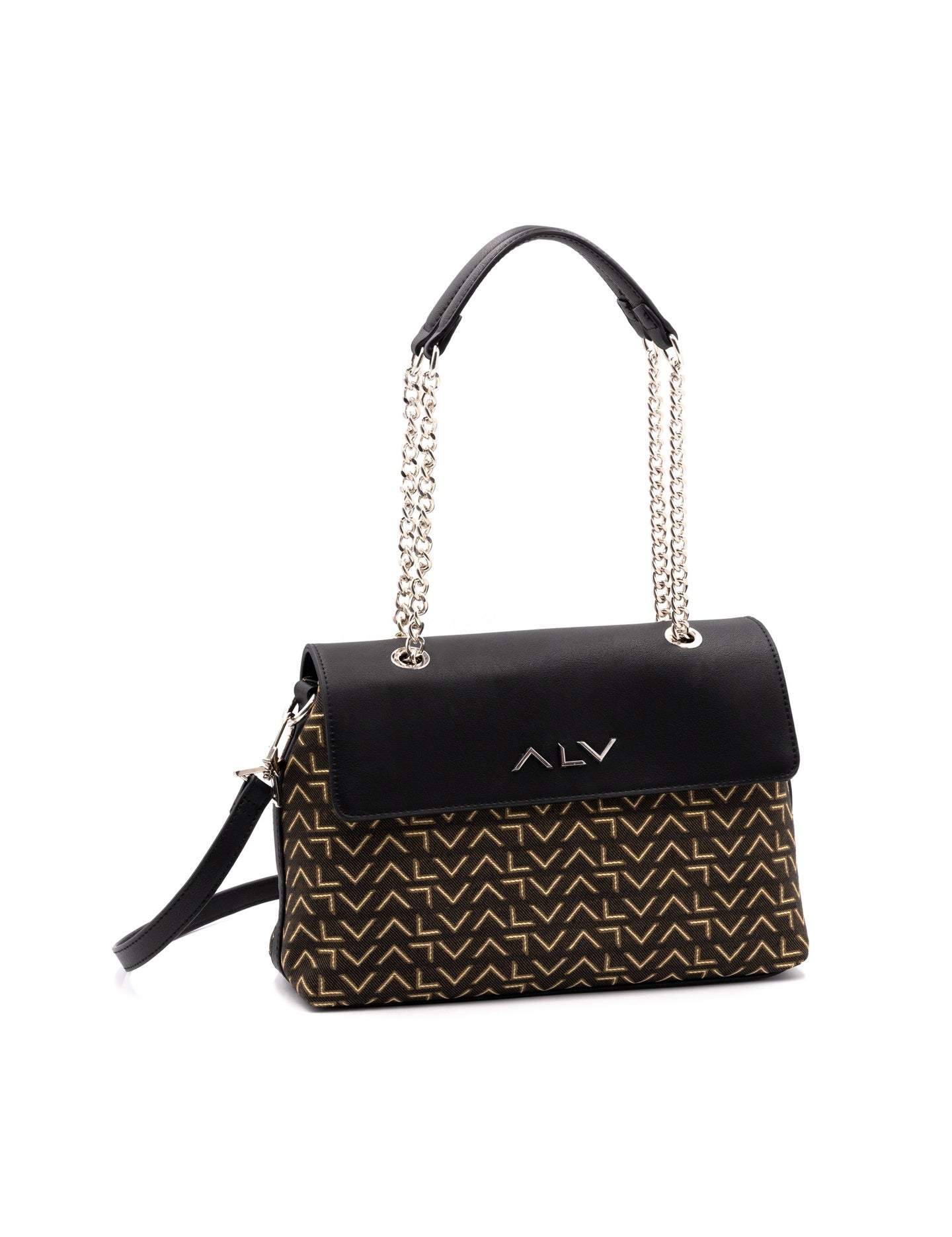 ALV Damen-Schultertasche – Schwarz