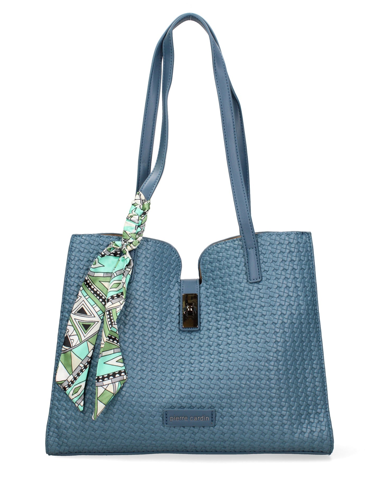 Borsa a Mano in Pelle Vegana Blue Jeans Pierre Cardin