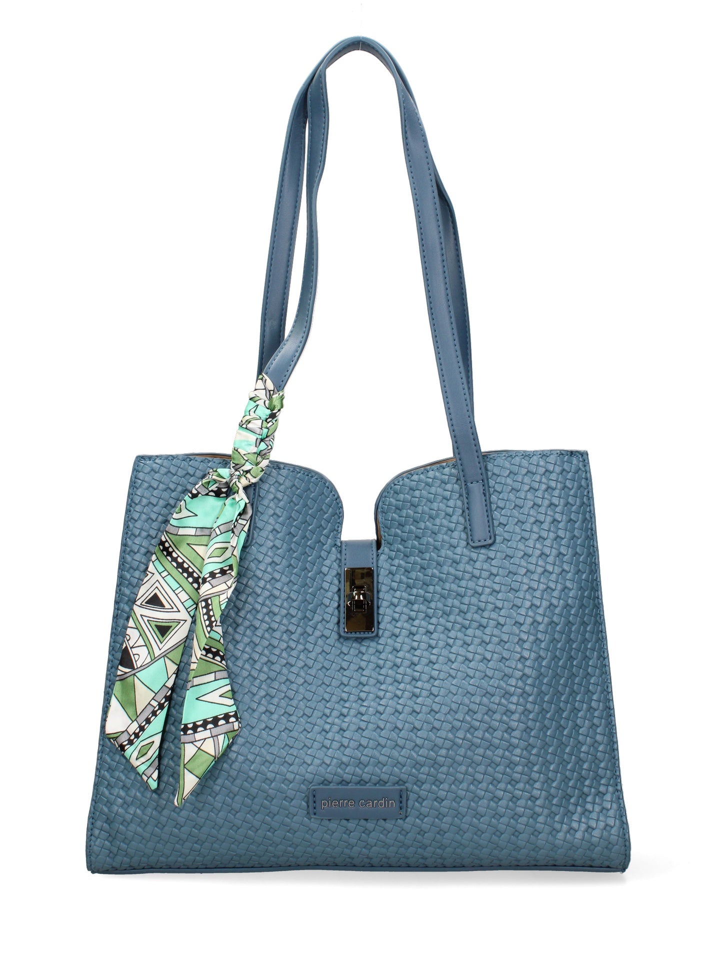 Borsa a Mano in Pelle Vegana Blue Jeans Pierre Cardin