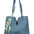 Borsa a Mano in Pelle Vegana Blue Jeans Pierre Cardin