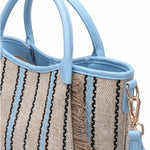 Borsa Shopper in Cotone Blu