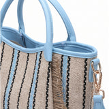 Borsa Shopper in Cotone Blu