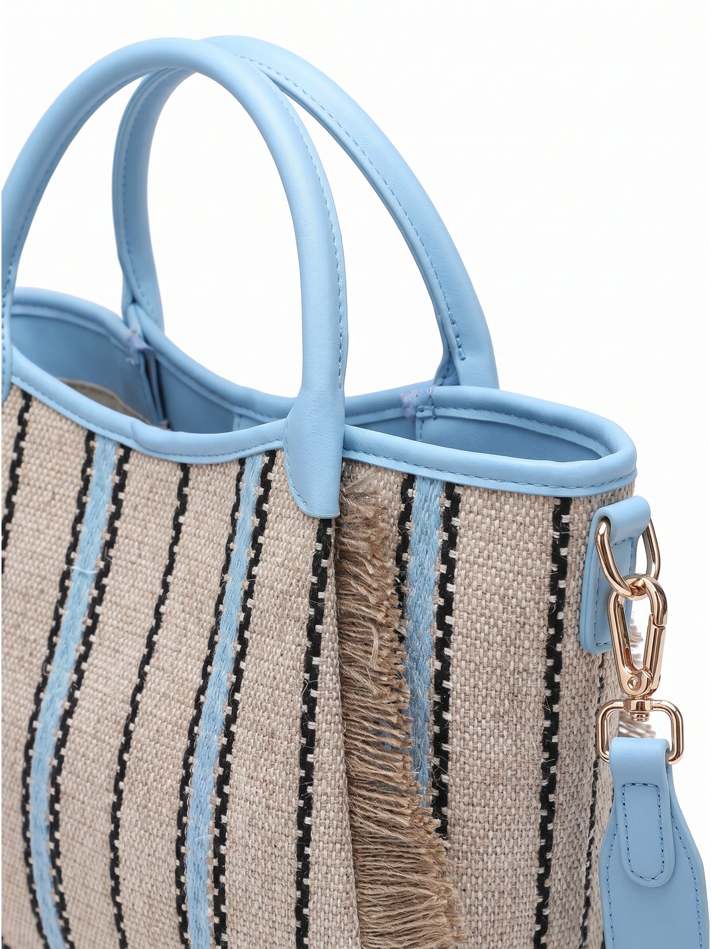 Borsa Shopper in Cotone Blu