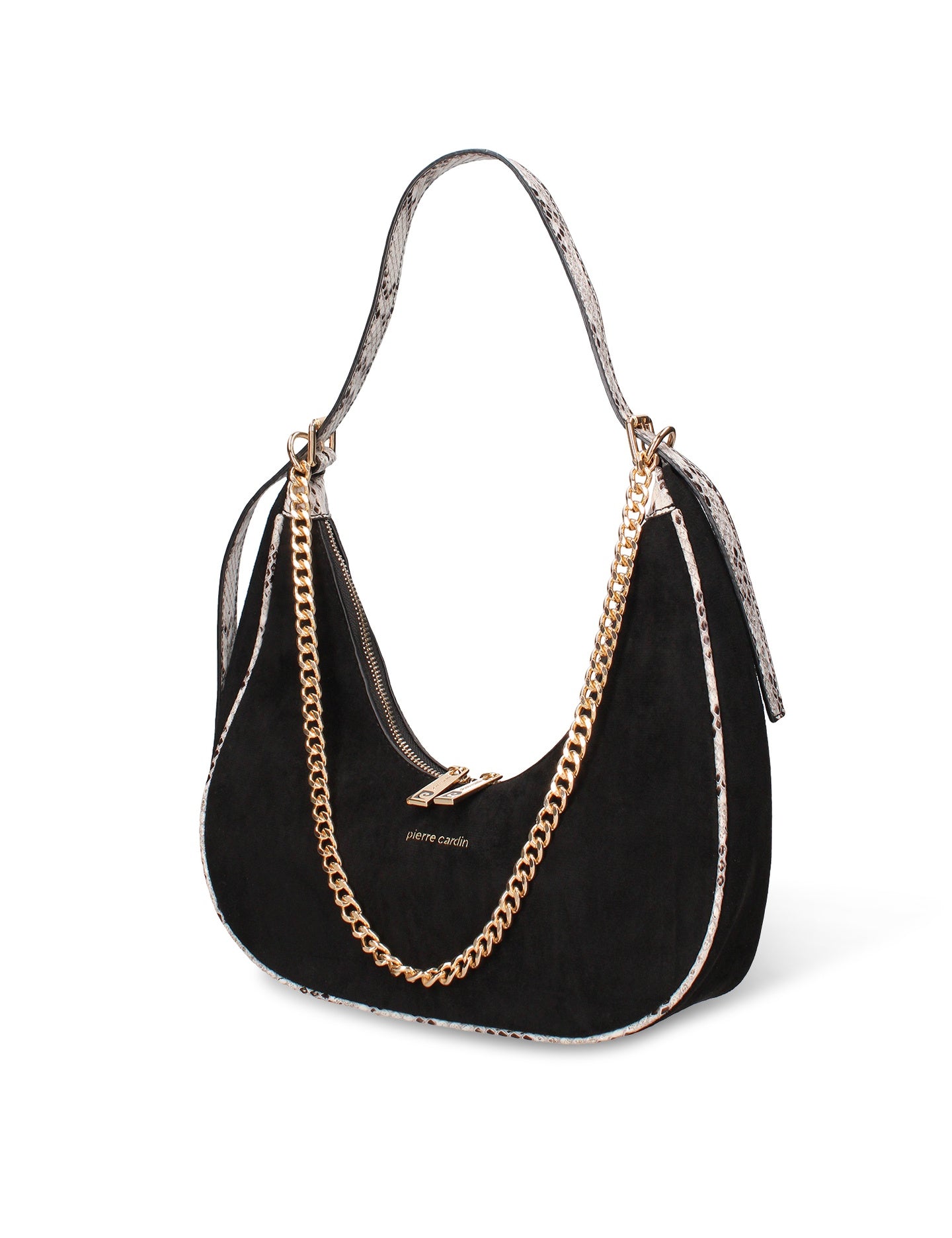 Borsa a Spalla in Pelle Vegana Nero