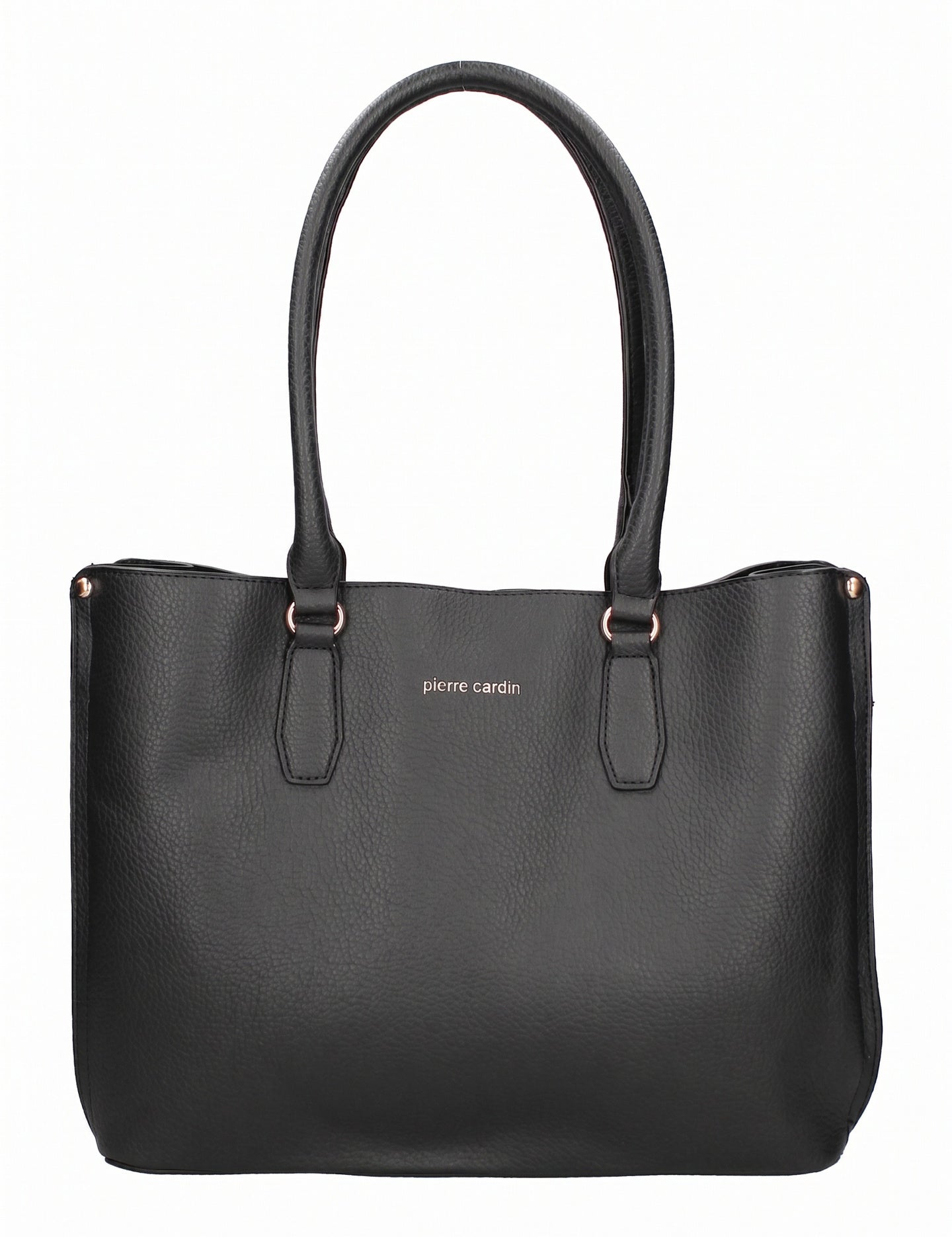 Borsa a Spalla in Pelle Vegana Nero Pierre Cardin