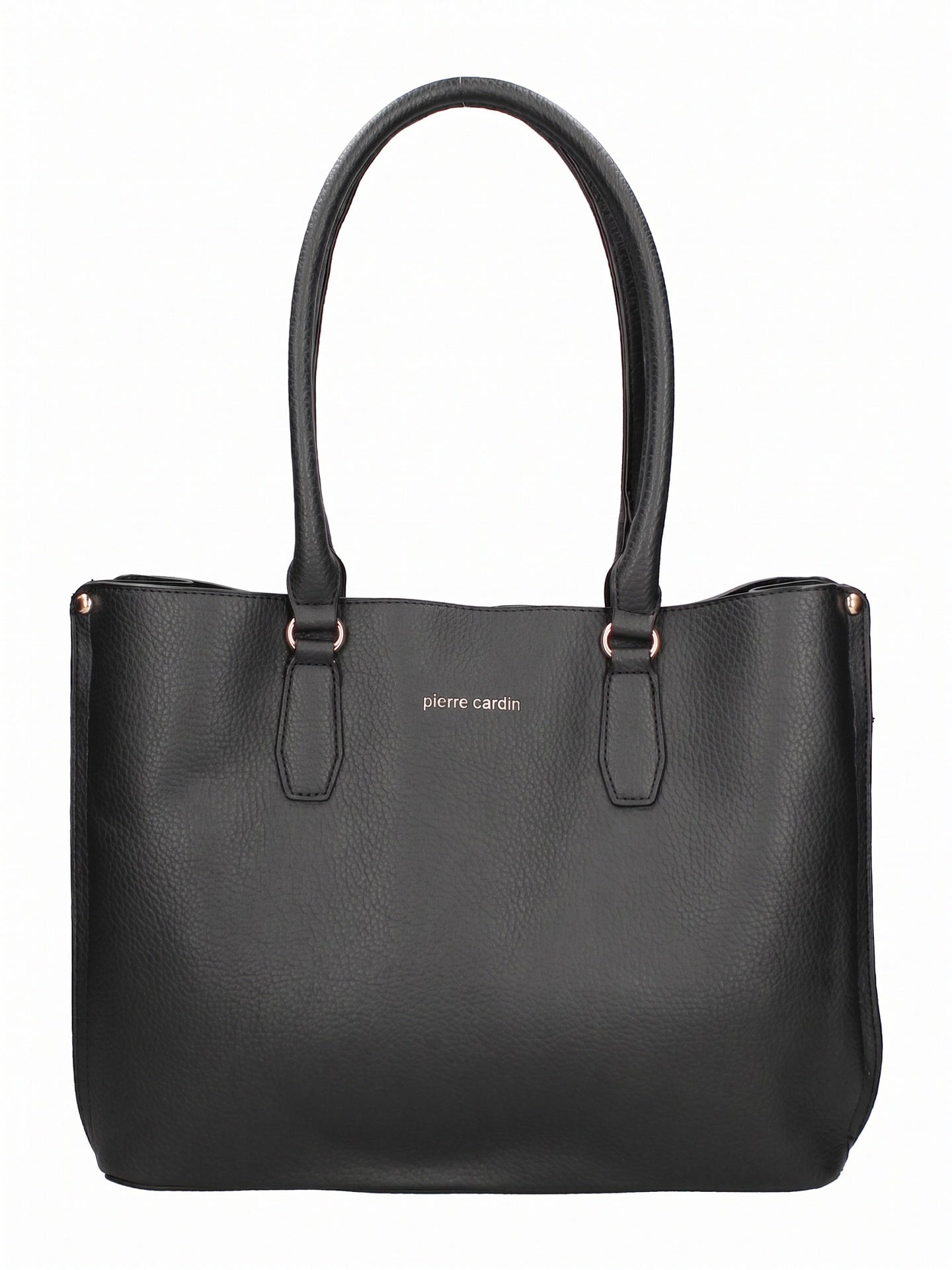 Borsa a Spalla in Pelle Vegana Nero Pierre Cardin