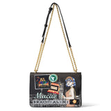 Borsa a Tracolla in Pelle Vegana Multicolore Braccialini