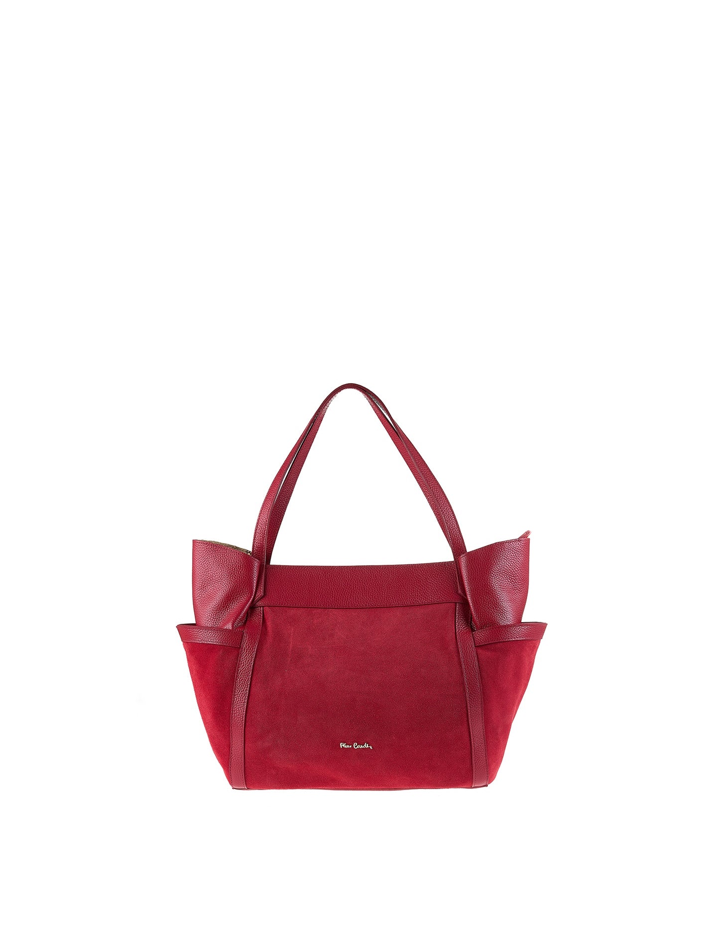 Borsa a Spalla in Vera Pelle Rubino Pierre Cardin