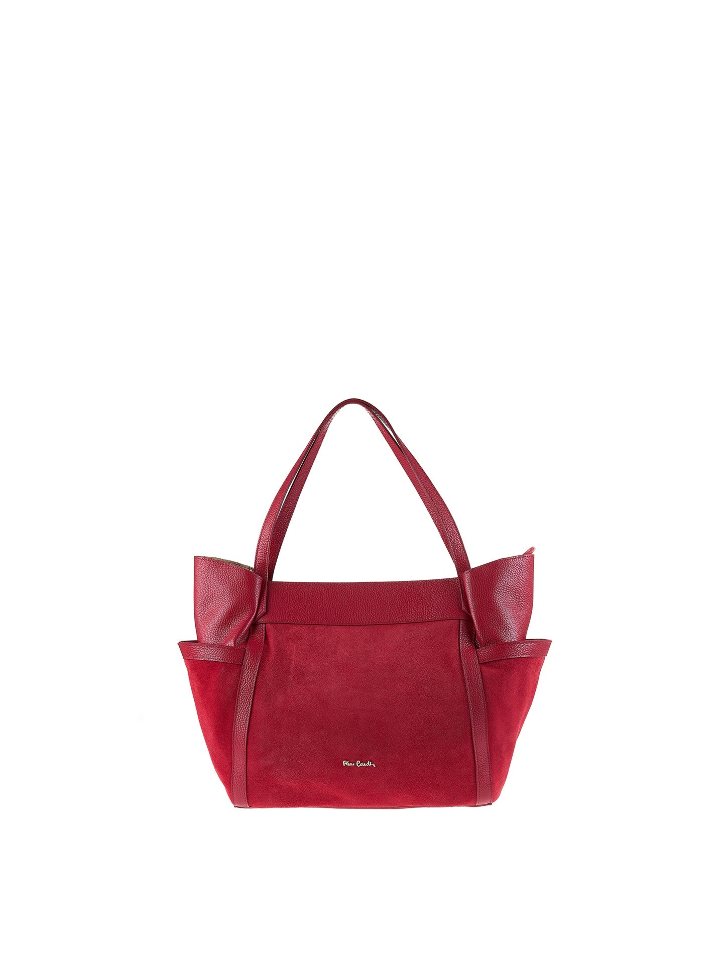 Borsa a Spalla in Vera Pelle Rubino Pierre Cardin