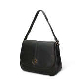 Borsa a Spalla in Pelle Vegana Nero