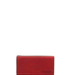 Portafoglio in Vera Pelle Rosso