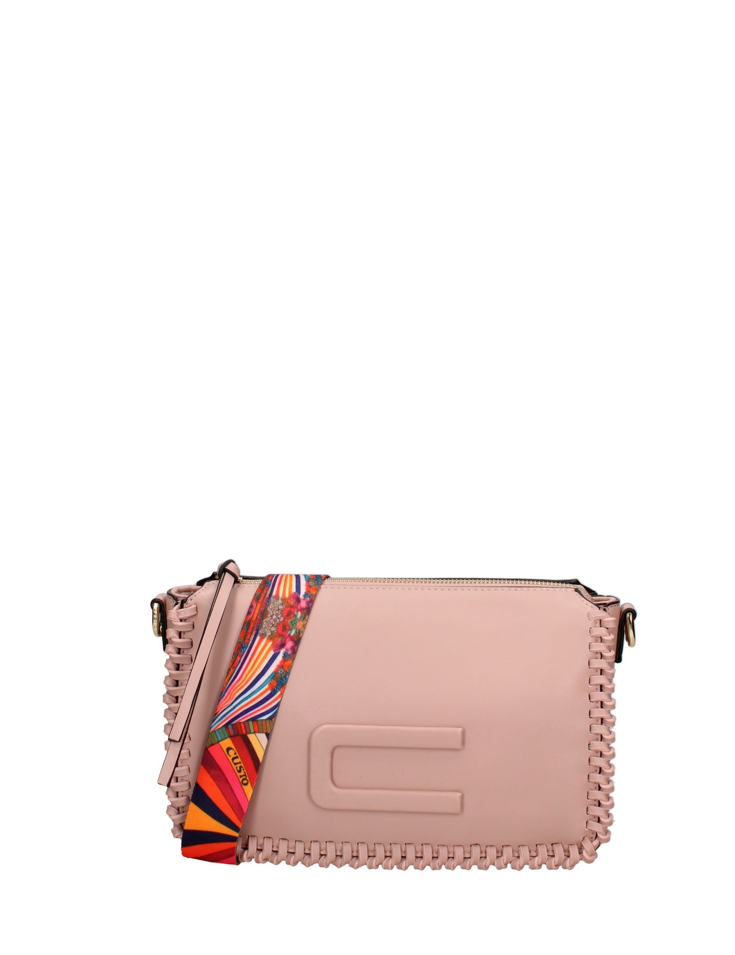 Borsa a tracolla in Pelle Vegana Nude
