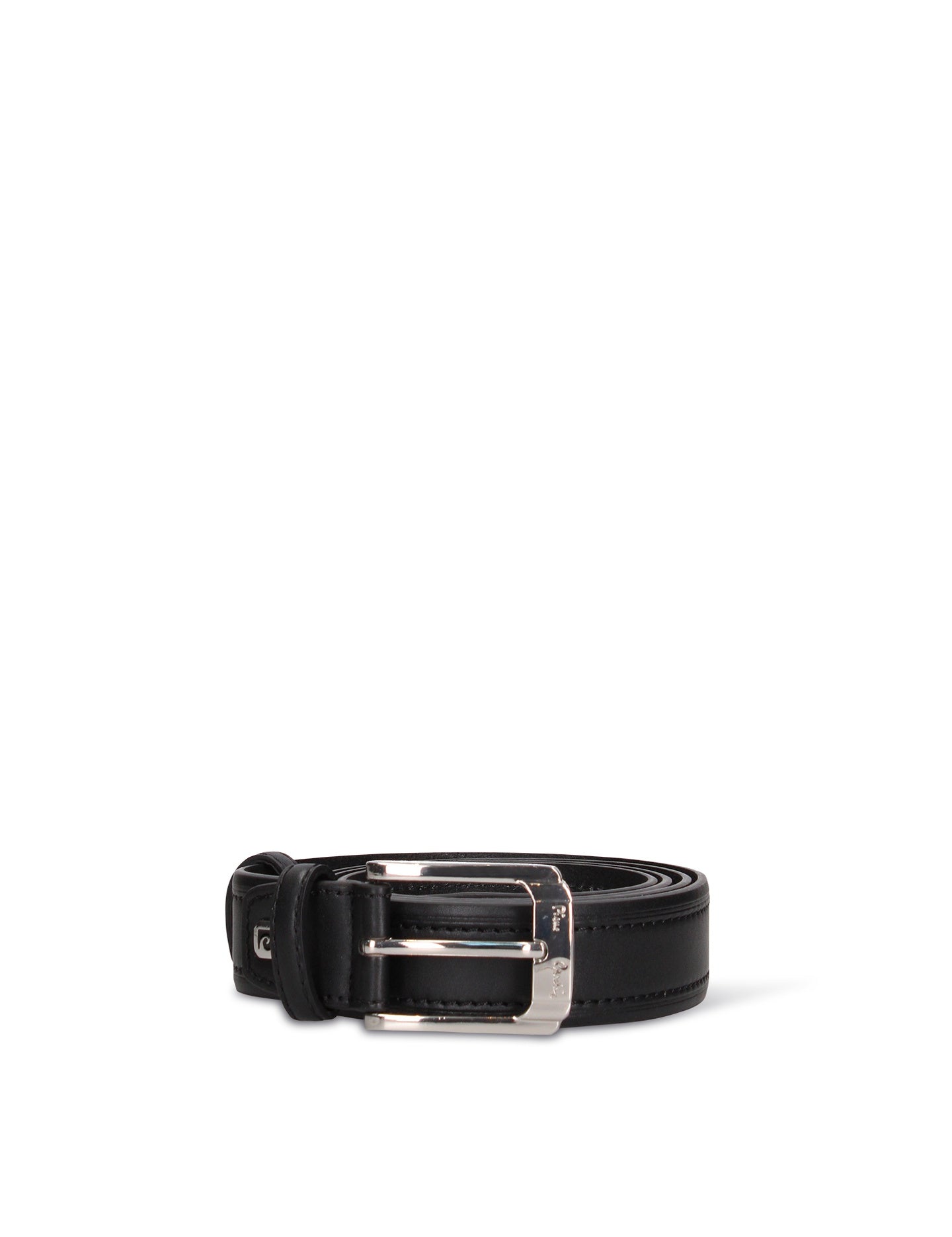 Cintura in Pelle Vegana Nero Pierre Cardin