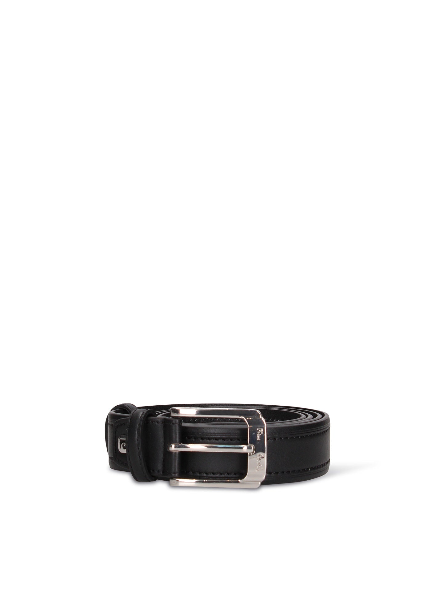 Cintura in Pelle Vegana Nero Pierre Cardin