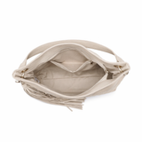 Borsa a Spalla in Pelle Vegana Beige