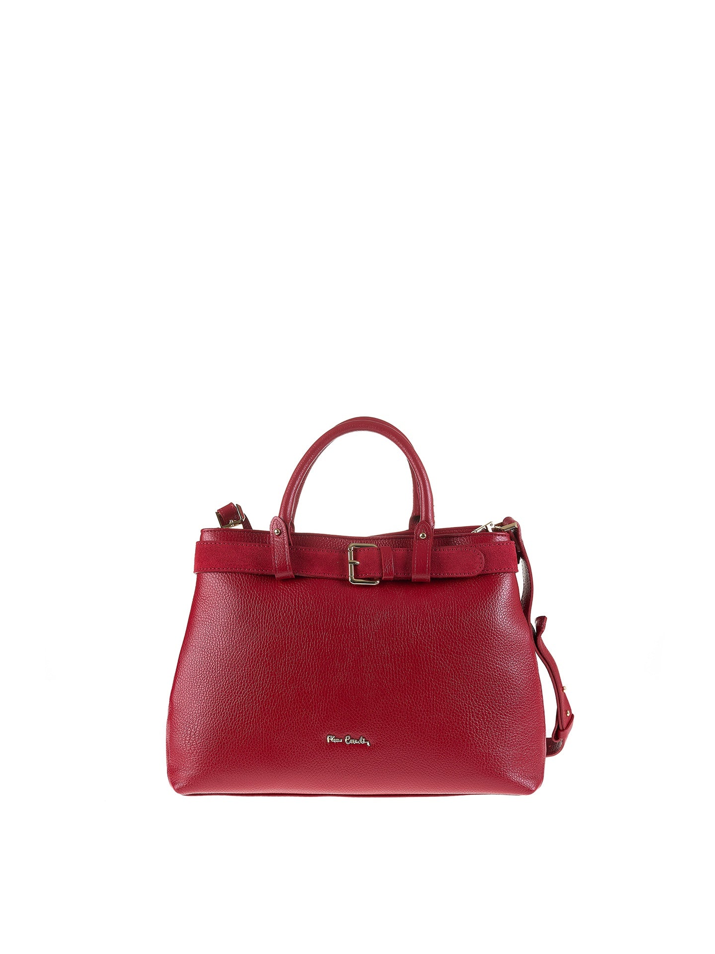 Borsa a Mano in Vera Pelle Rubino Pierre Cardin