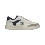 Scarpa stringata in Pelle Vegana Bianco E Blu Navigare