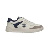 Scarpa stringata in Pelle Vegana Bianco E Blu Navigare