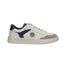 Scarpa stringata in Pelle Vegana Bianco E Blu Navigare