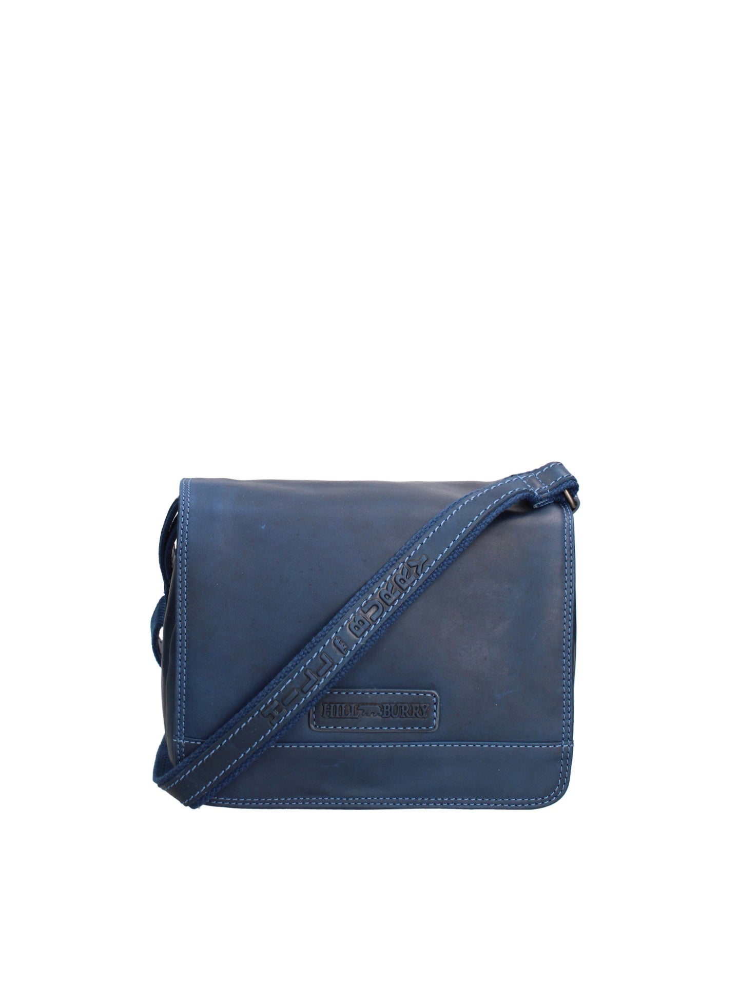 Borsa a Tracolla in Vera Pelle Blu