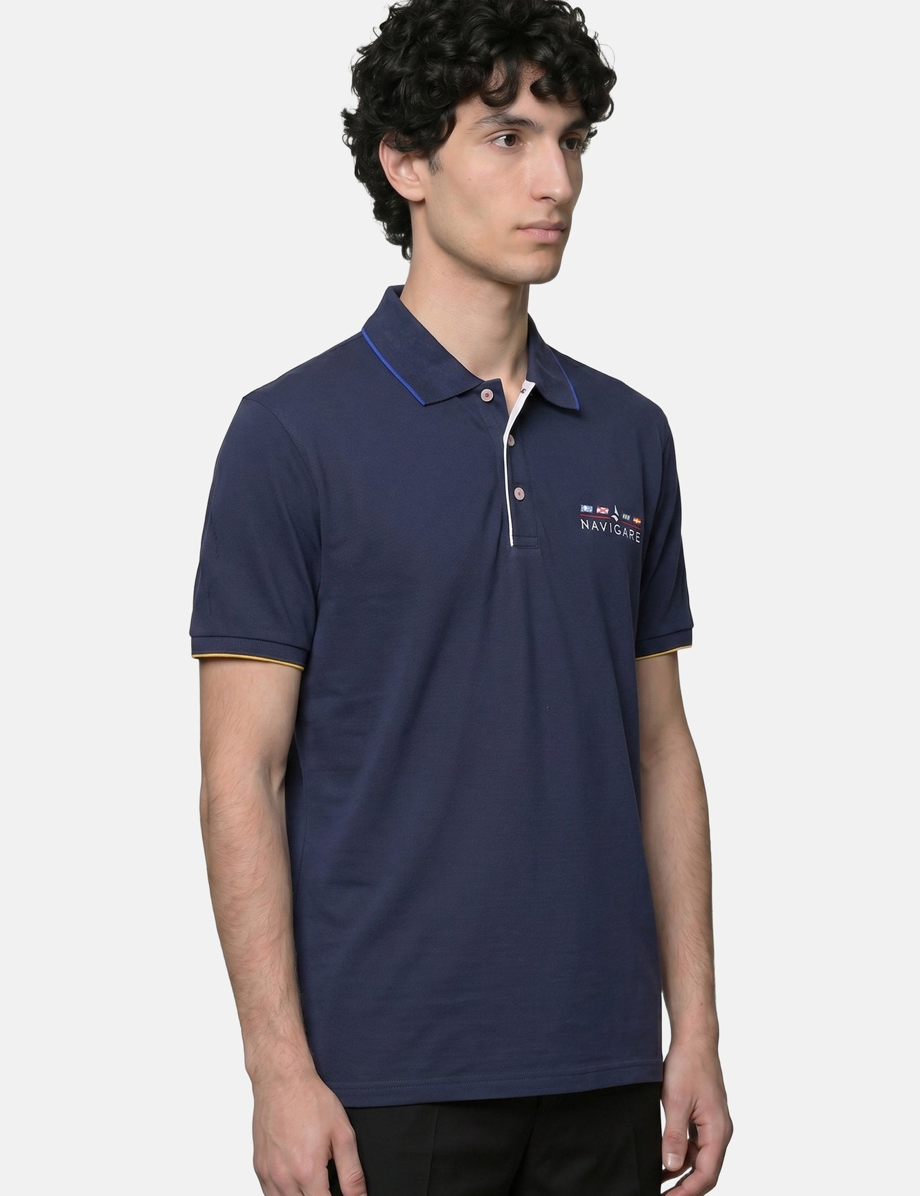 Camicia in Cotone Blu Navy