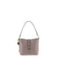 Borsa a Spalla in Vera Pelle Taupe Pierre Cardin
