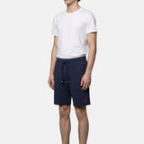 Pantaloncino in Cotone Blu Navy