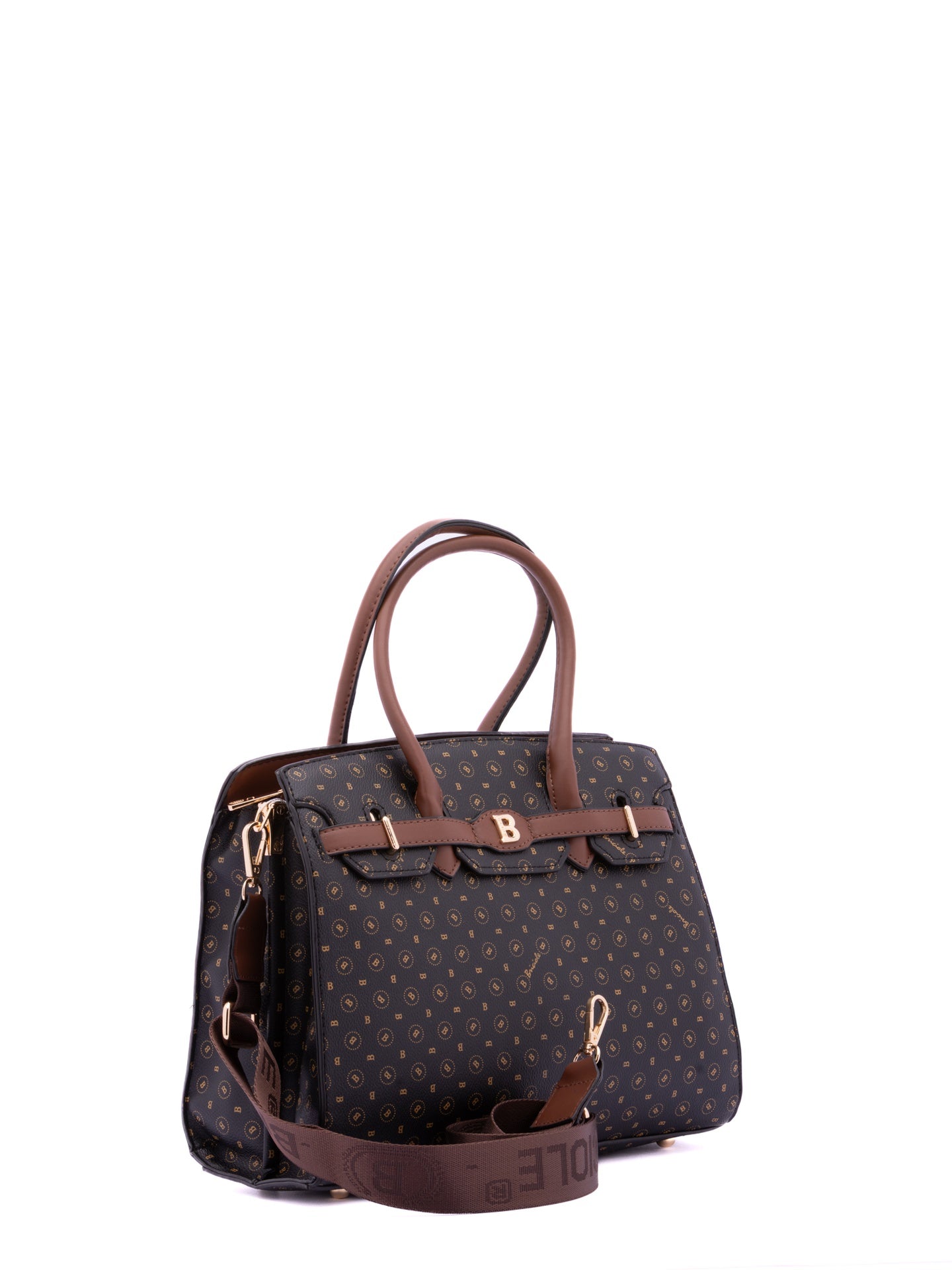 Borsa a Mano in Pelle Vegana Nero