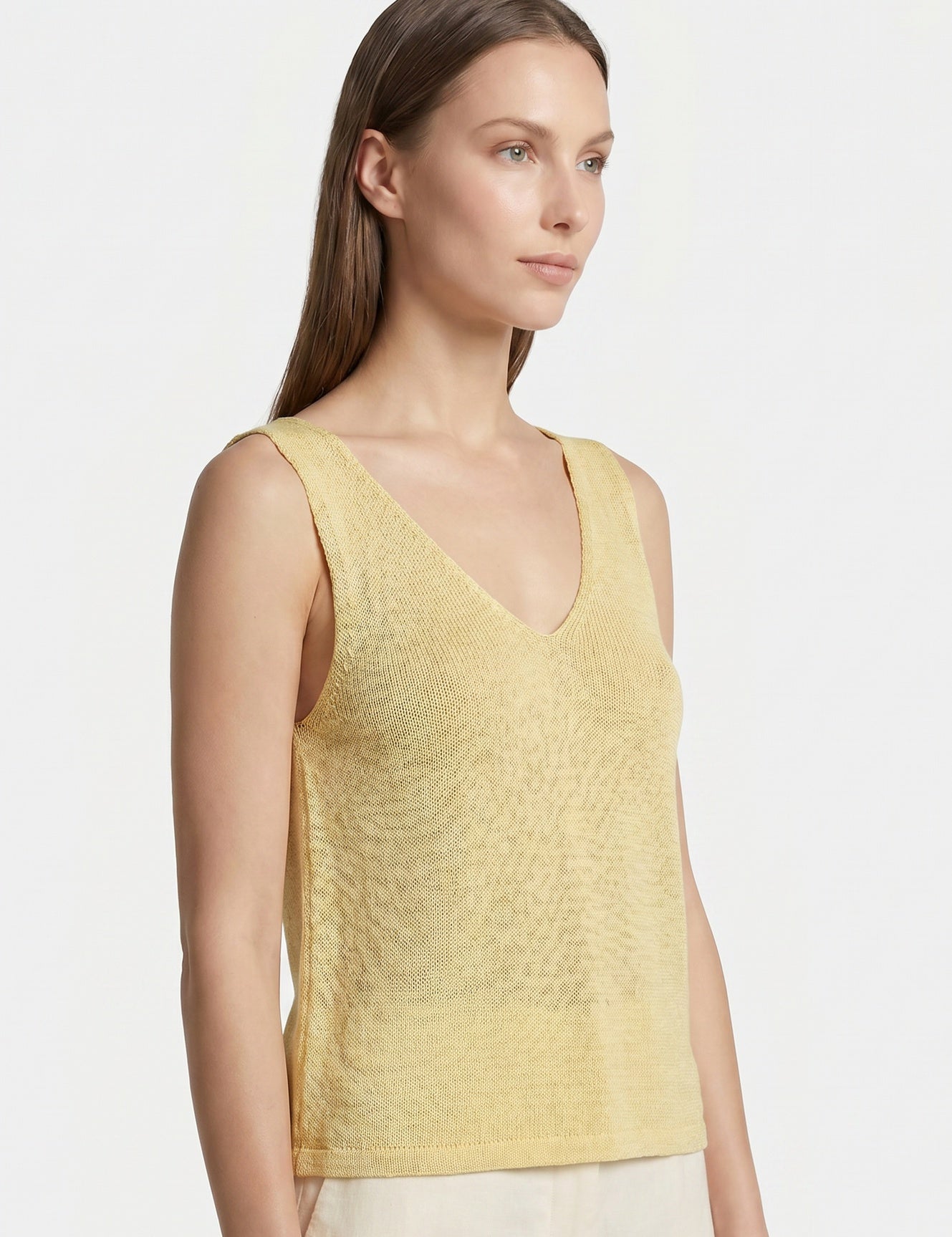 Vestito in Poliestere Giallo
