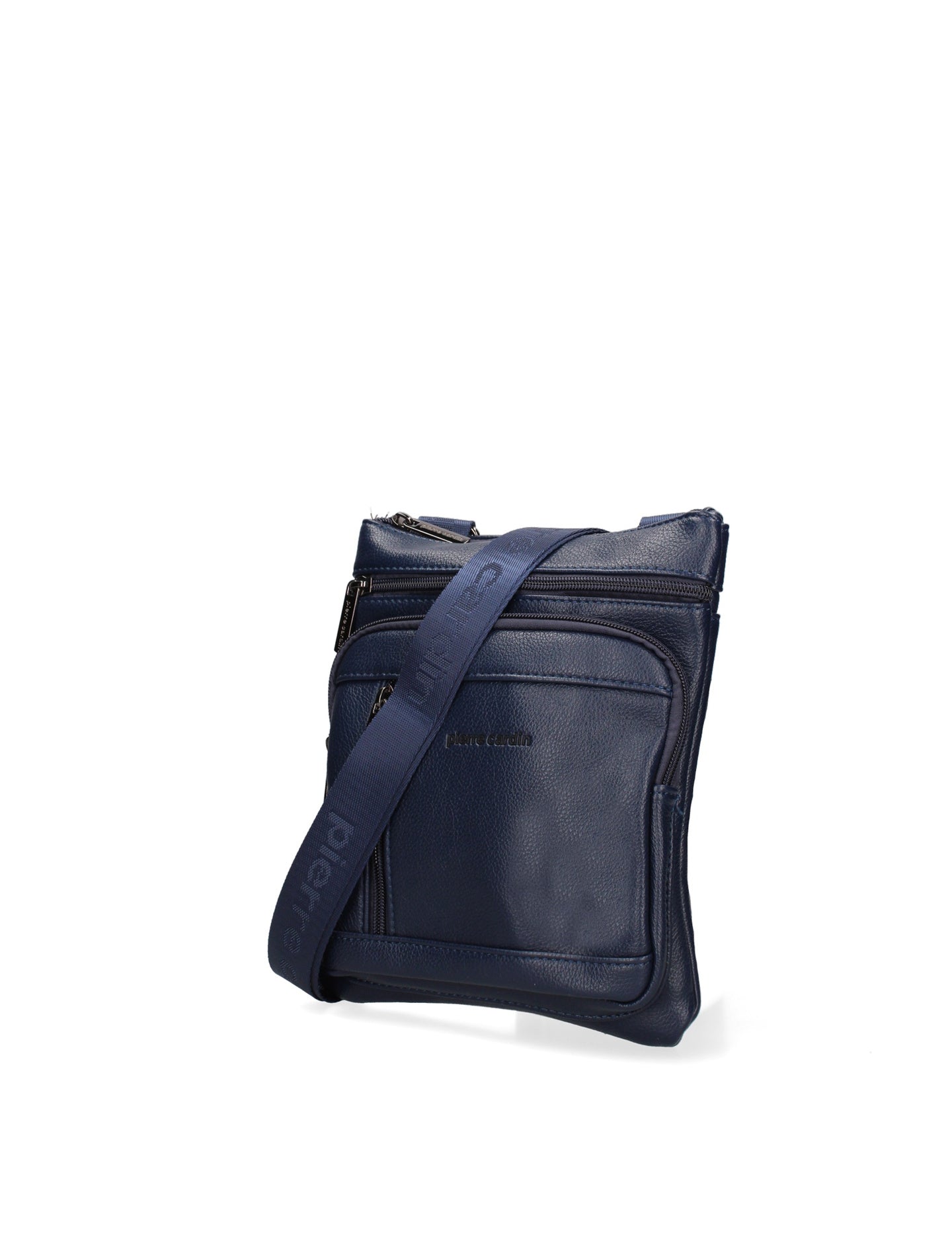 Borsa a Tracolla Uomo in Pelle Vegana Blu
