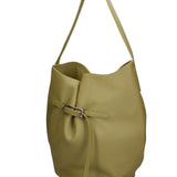 Borsa a Mano in Vera Pelle Verde