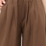 Pantaloni Donna Made in Italy in Cotone T.moro