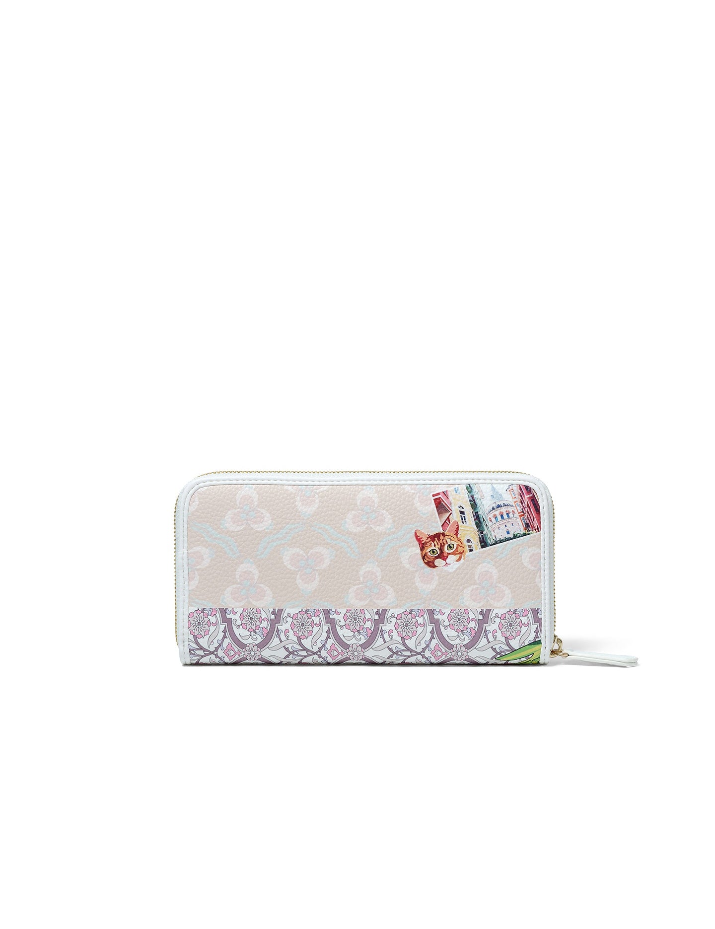 Portafoglio Donna con Zip in Poliestere Multicolore