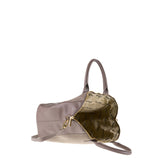 Borsa a Mano in Vera Pelle Taupe