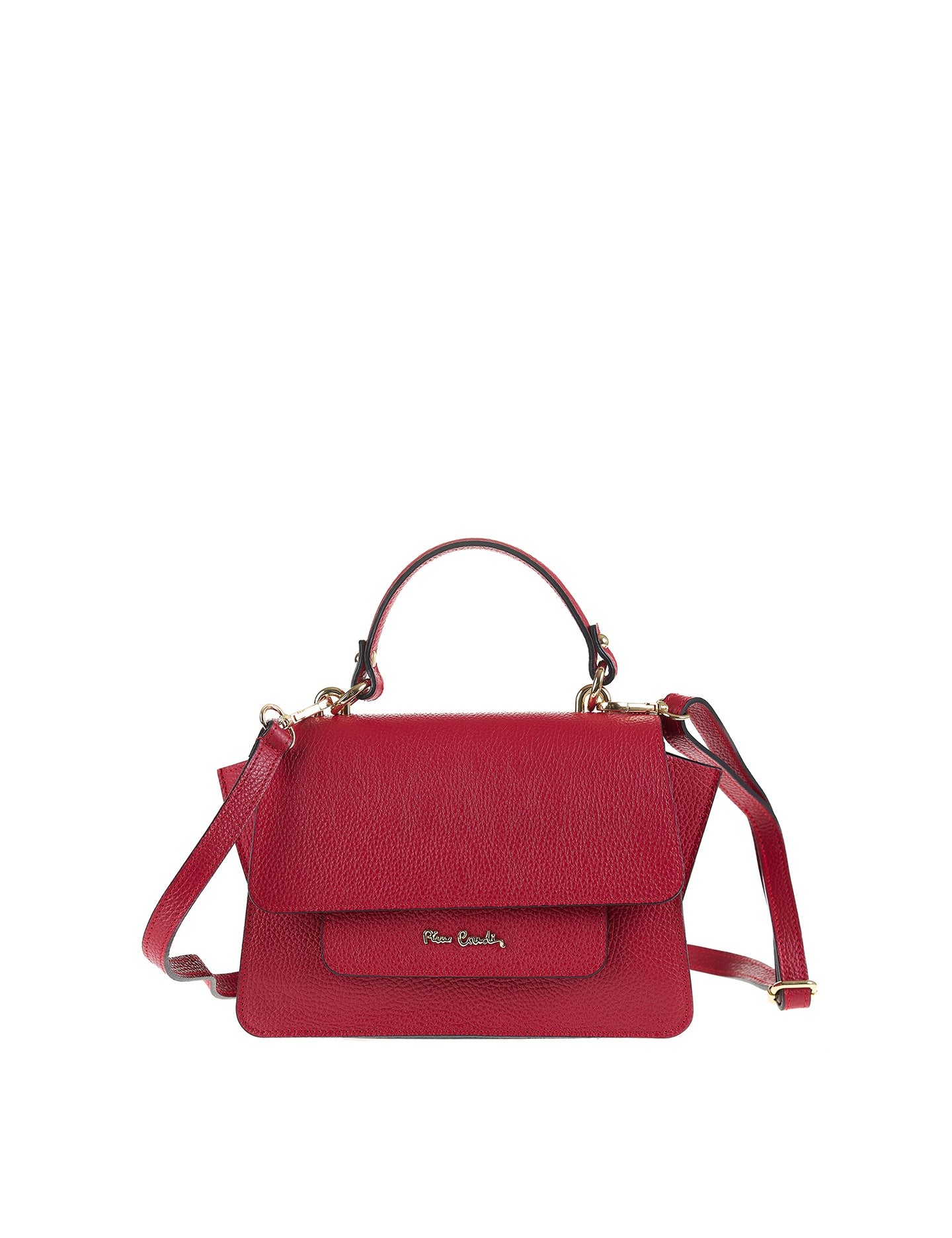 Borsa a Mano in Vera Pelle Rubino Pierre Cardin
