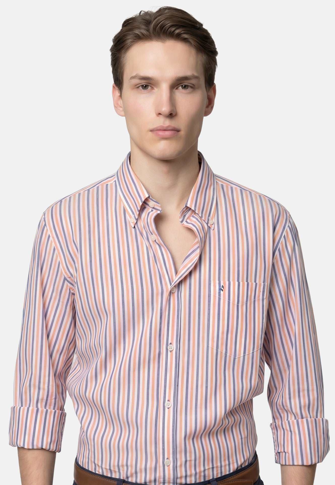 Camicia in Cotone Ocra Navigare