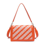 Borsa a Spalla in Pelle Vegana Arancione