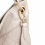 Borsa a Spalla in Pelle Vegana Beige