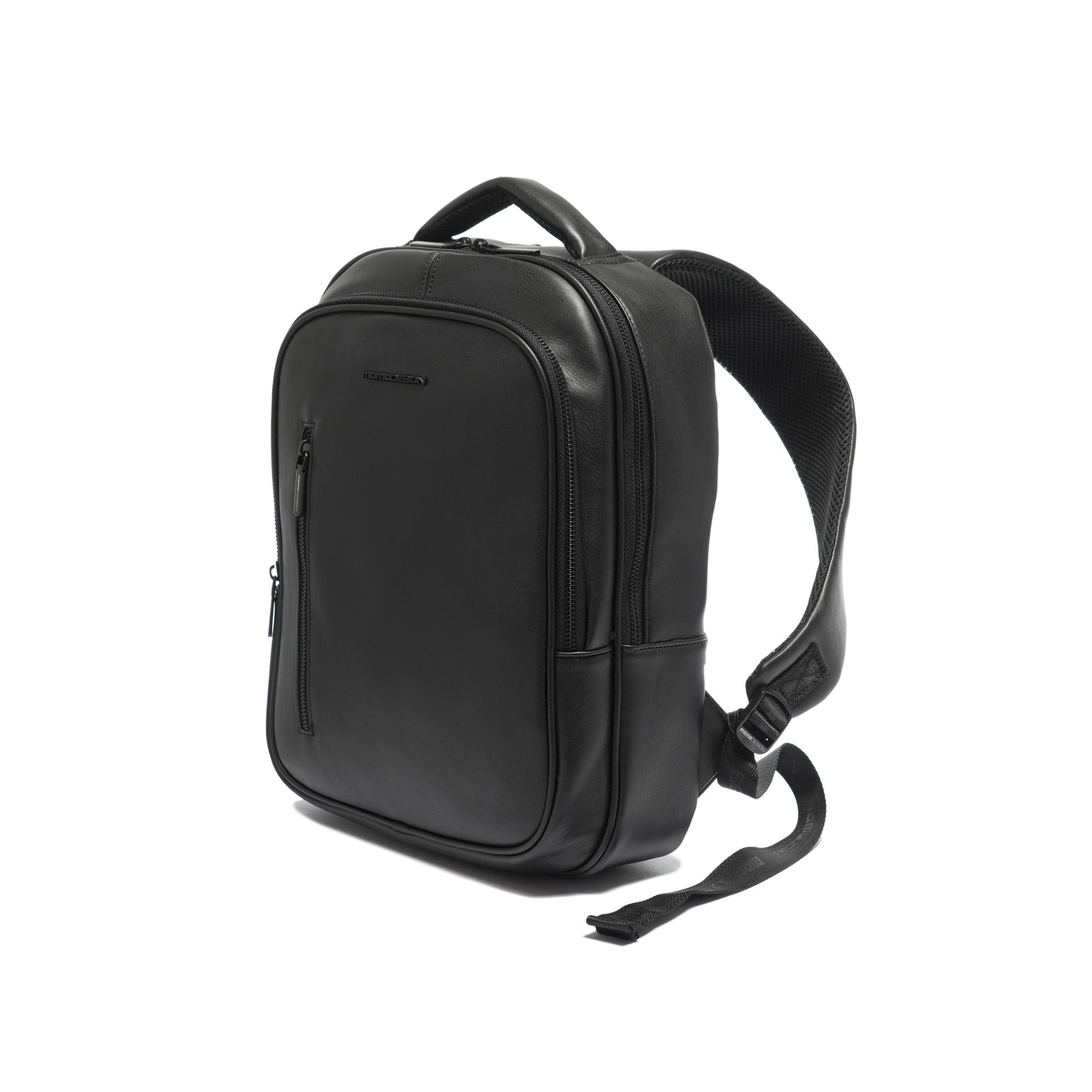 Zaino Uomo Casual Silvano Lux in Pelle Vegana Black Momo Design