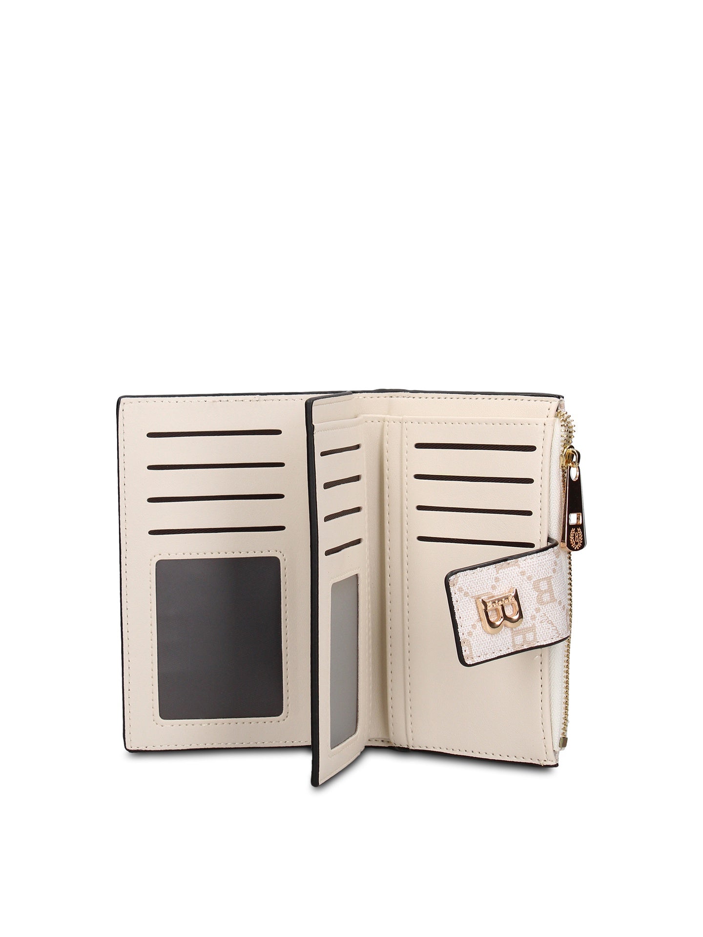 Portafoglio in Pelle Vegana Beige