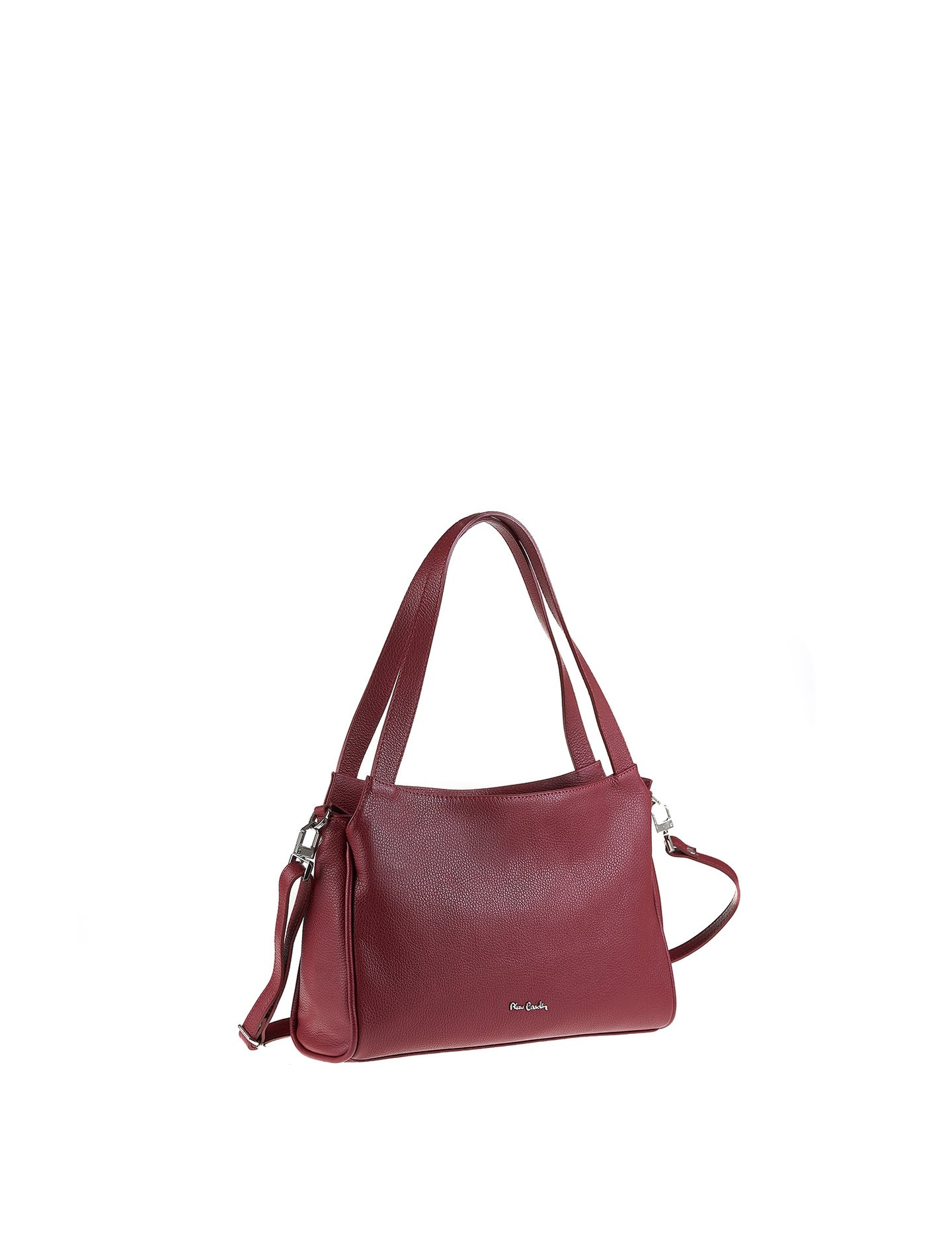Borsa a Spalla in Vera Pelle Bordeaux