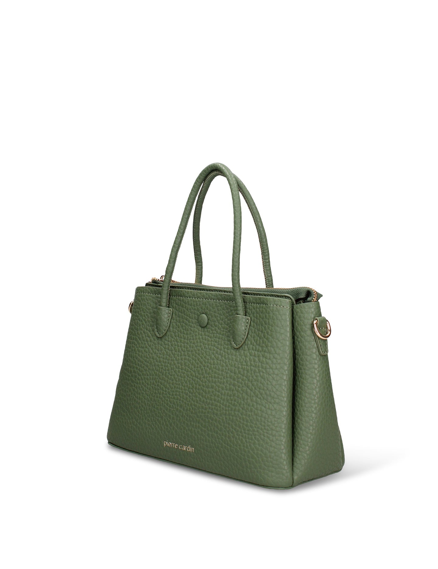 Borsa a Mano in Pelle Vegana Verde